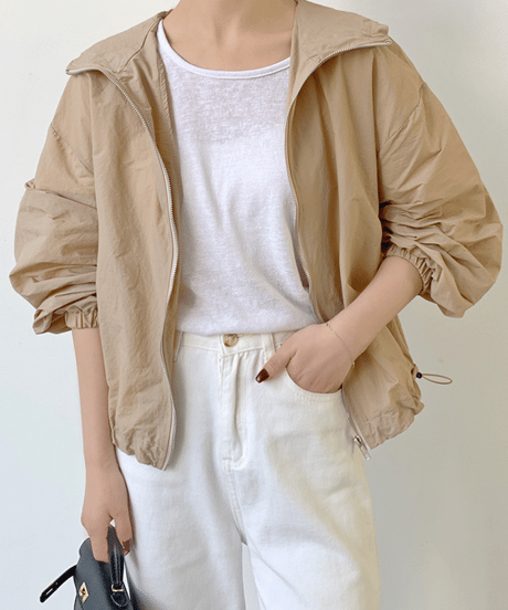 light zip blouson / 3color　hm2845