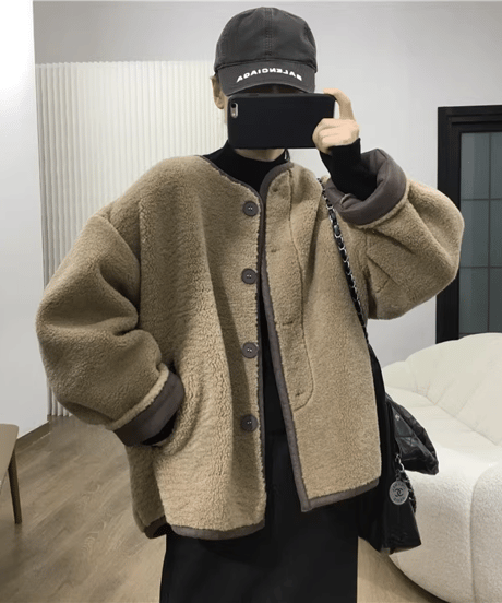 reversible boa blouson / 3color　hm2715