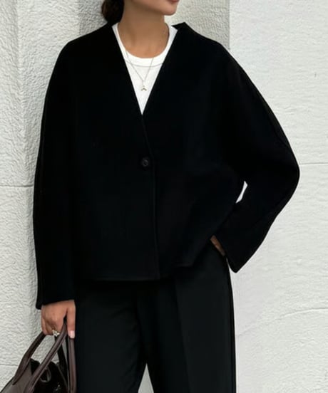 cocoon knit cardigan / 2color　hm2612