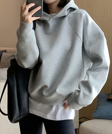 classic oversized hoodie / 4color　hm2783