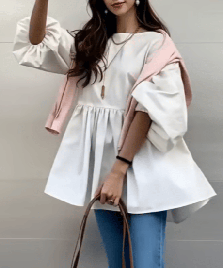 volume sleeve blouse / 2color　hm2571