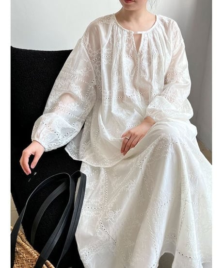 panting lace blouse & skirt  / 2color　hm2340