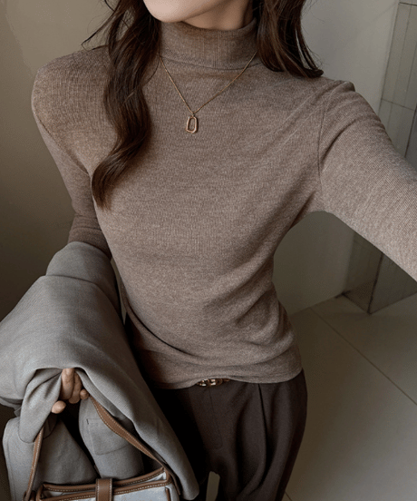 sleeve button knit / 6color　hm1823