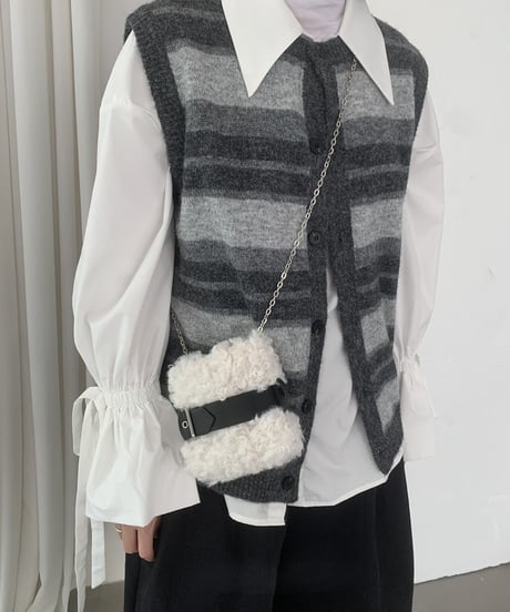 fur mini bag / 2color　hm2758