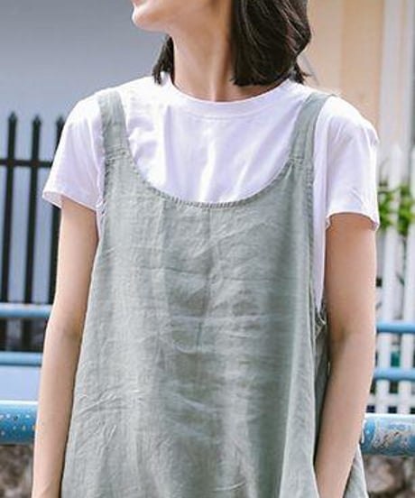 cotton jumperskirt / 2color　hm1470