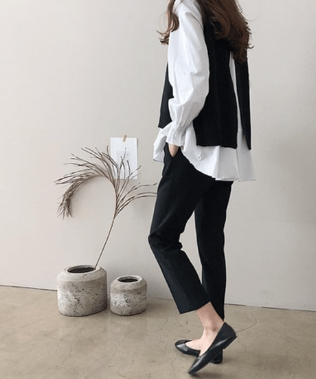 vest & blouse set / 3color　hm2648