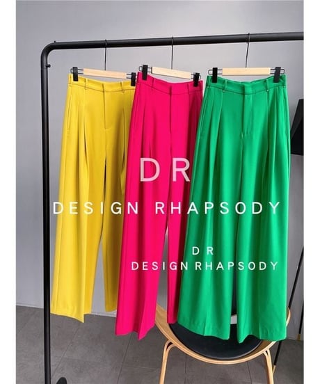 color wide pants / 4color　hm2021
