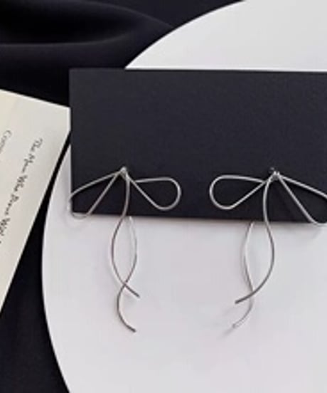 wire simple ribbon pierce / 2color　hm1567