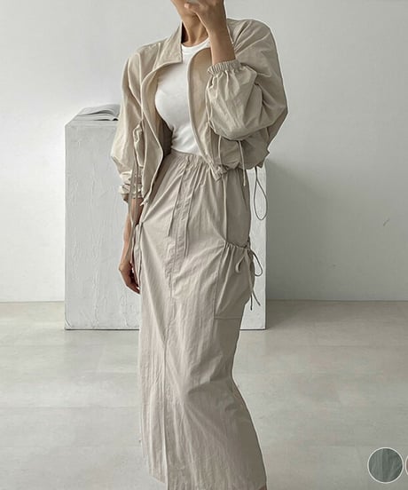 blouson & skirt set-up / 2color　hm2833