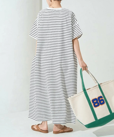 loose cotton dress / 7color　hm2927