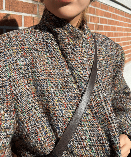 retro tweed jacket / 2color　hm1080