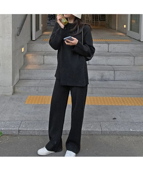 slit knit set-up / 3color　hm2773