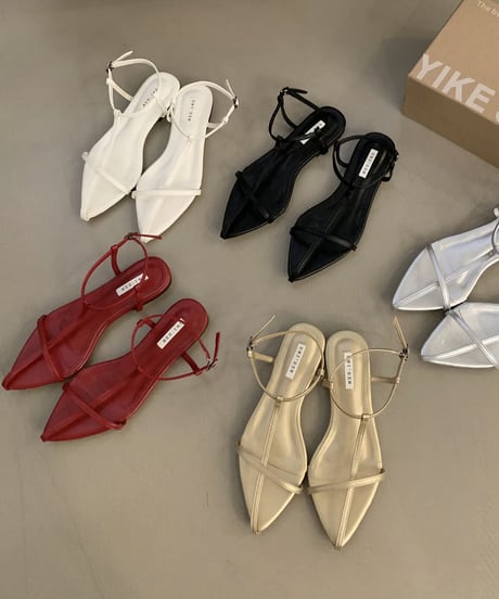 cross strap sandal / 2color　hm1572