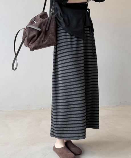 striped straight skirt　hm2741