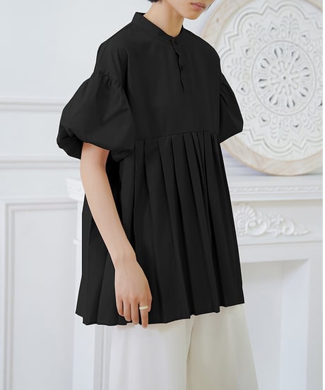 pleated tunic shirt / 5color　hm2961