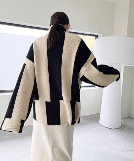 striped design knit　hm1660