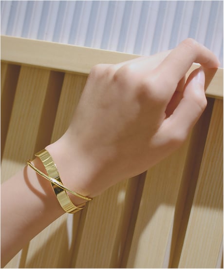 mobius circle bangle / 3color　hm1564