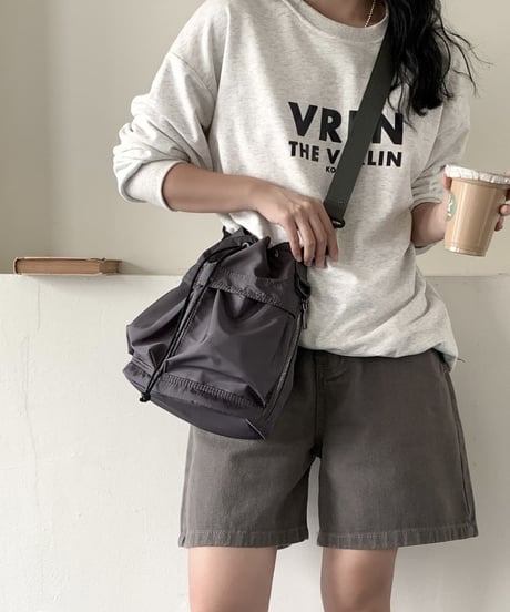 soft gathered tote bag / 6color　hm2362