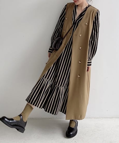 classical striped dress　hm1657