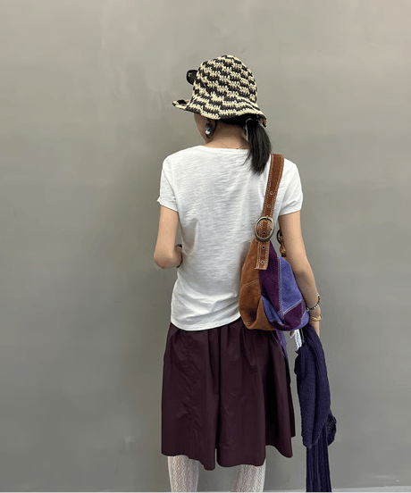 relax u-neck tee / 2color　hm2398