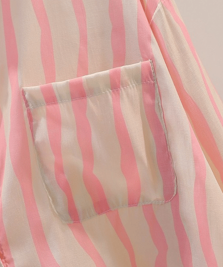 striped button shirt / 2color　hm2519