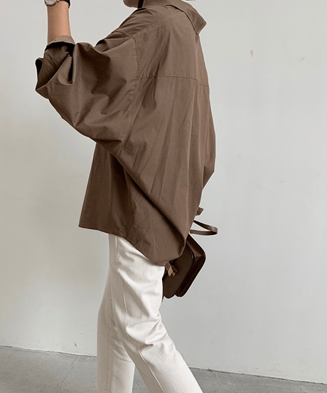 oversize shirt tunic / 3color　hm2825