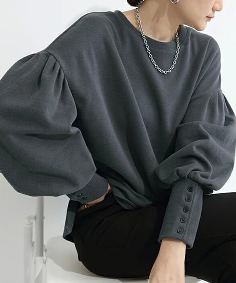 elegant puff sleeve top / 4color　hm2702