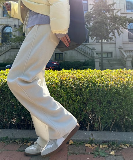 fleece thickened pants / 2color　hm1064