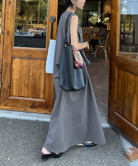 asymmetrical dress / 2color　hm1476