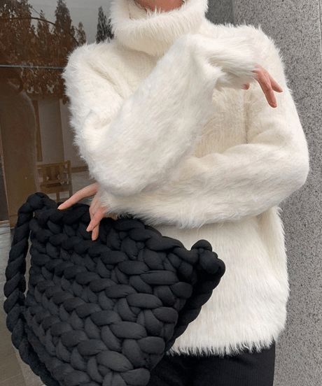 shaggy knit pullover / 3color　hm1893