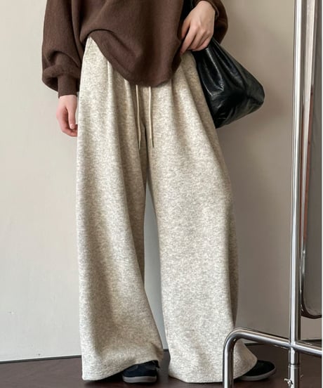 wide leg knit pants / 3color　hm2735