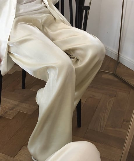 shiny wide pants / 2color　hm1666