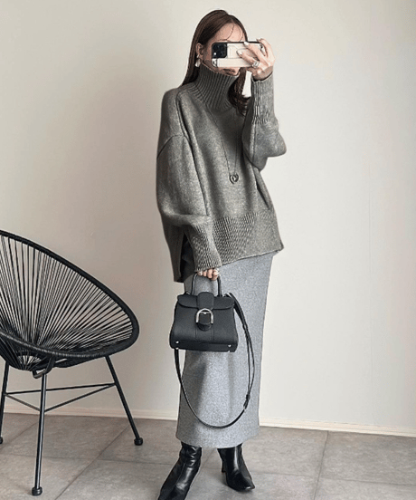 soft turtleneck knit　hm2582