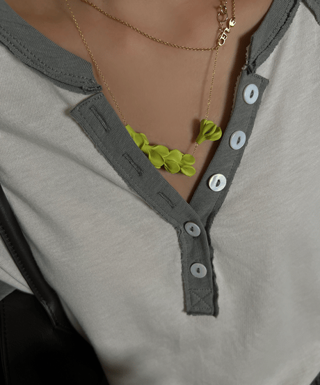 casual button t-shirt / 2color　hm1645