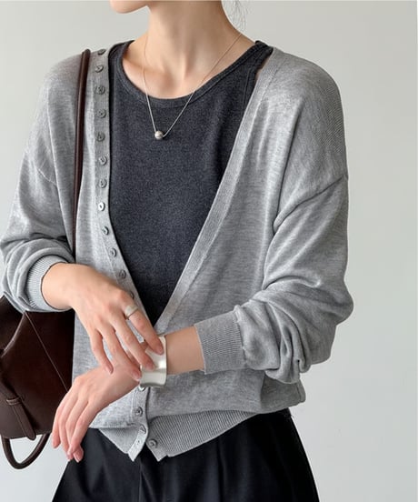 knit cardigan＆camisole / 3color　hm2561