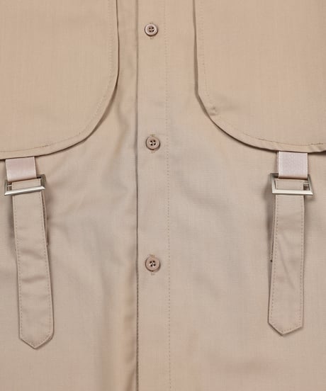 adjustable-belt shirt / 3color　hm1942