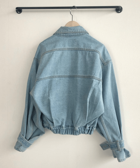 cropped denim jacket / 2color　hm2832
