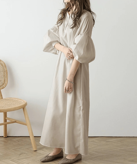volume sleeve dress / 3color　hm2627