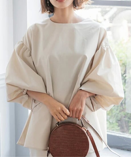volume sleeve top / 7color　hm2952