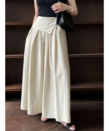 draped front skirt / 3color　hm2231