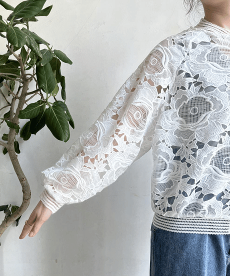 lace short jacket / 2color　hm2968