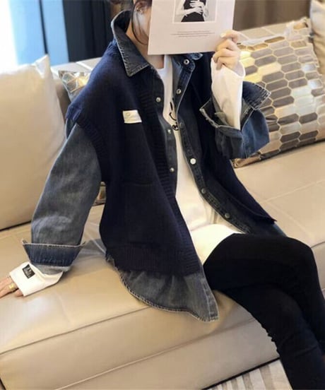 denim docking jacket / 2color　hm2644
