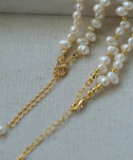 gold accent necklace　hm2123