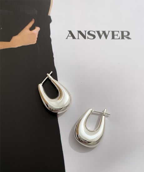 u-shaped glossy pierce / 2color　hm1220