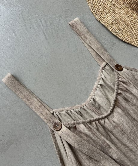 nuance wide overalls / 2color　hm1600