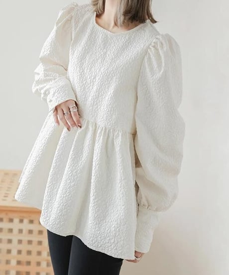 a-line tunic blouse / 4color　hm2588