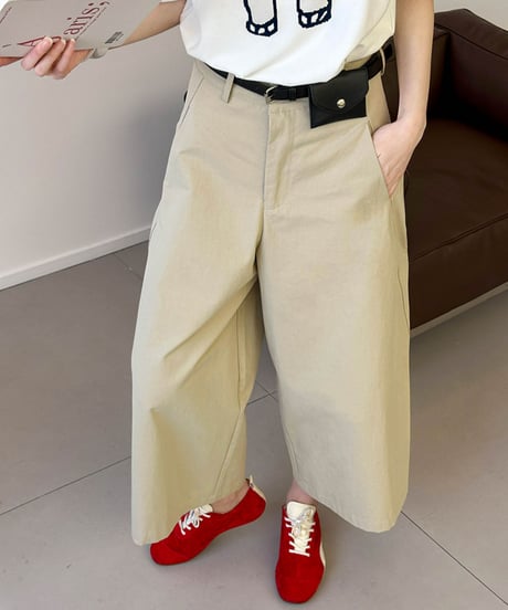 wide cropped pants / 2color　hm2328