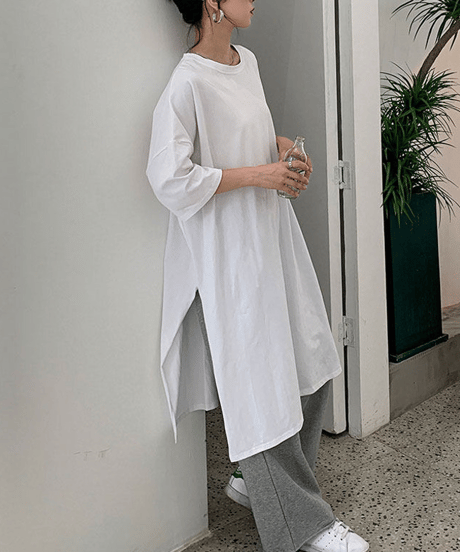 loose t-shirt dress / 9color　hm2940