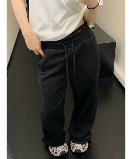 lace sweat pants / 2color　hm1933