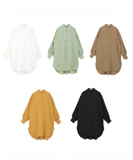 band collar shirt / 5color　hm2884